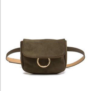 Vince Camuto Suede Ring Detail Waist Belt Bag